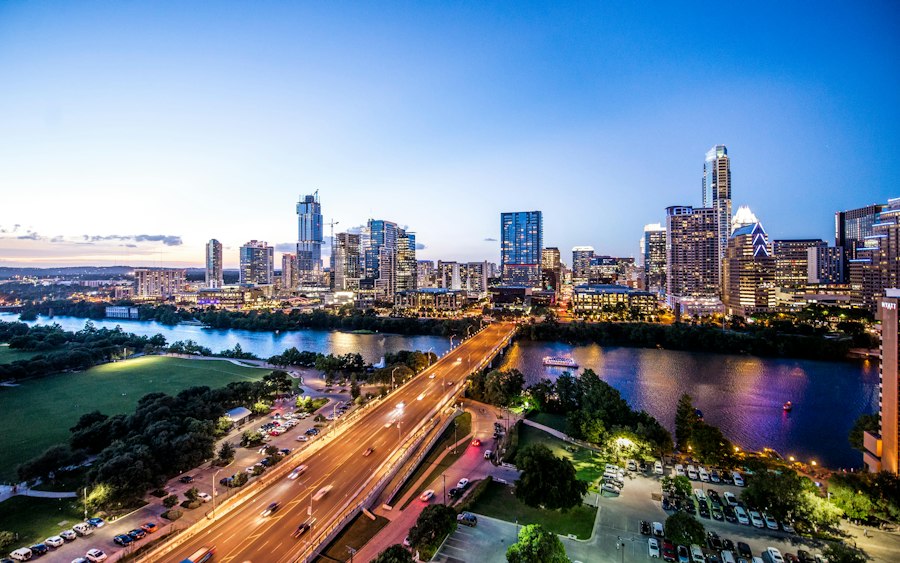Austin Skyline Lady Bird Lake