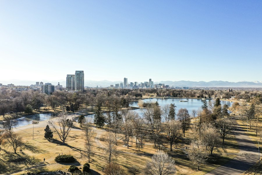 Denver Skyline Rocky Mountains